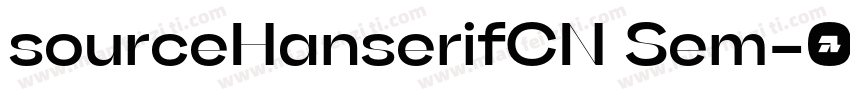 sourceHanserifCN Sem字体转换